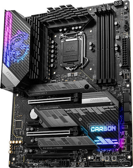 MSI MPG Z590 Gaming Carbon WiFi Mutterplatine ATX mit Intel 1200 Steckdose 7D06-001R