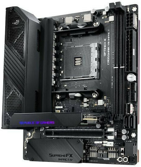 Asus ROG Crosshair VIII Impact X570 Wi-Fi Дънна платка Mini DTX с AMD AM4 Сокет