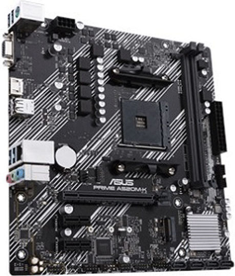 Asus Prime A520M-K Дънна платка Micro ATX с AMD AM4 Сокет