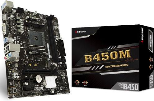 Am4 B45m2 Biostar Biostar B450MH Motherboard Micro ATX With AMD