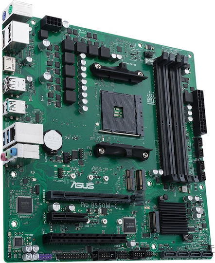Asus Pro B550M-C/CSM Motherboard Micro ATX με AMD AM4 Socket 90MB15Q0-M0EAYC