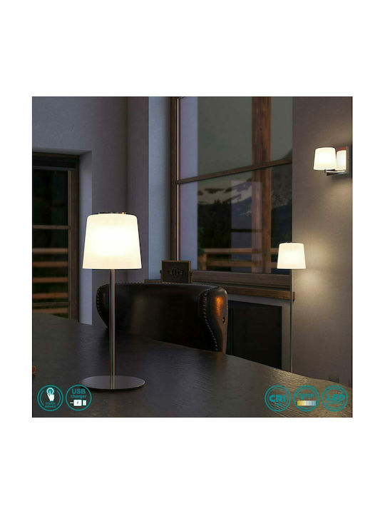 Wofi Genk LED Φωτιστικό Δαπέδου Υ115xΜ20εκ. με Θερμό Λευκό Φως 230lm Ασημί