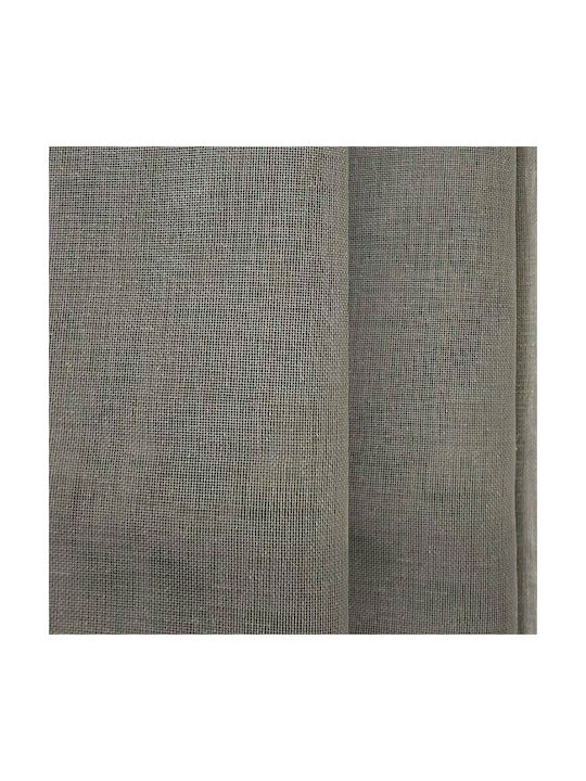 Lino Home Curtain with Grommet Kaly Grey 140x260cm