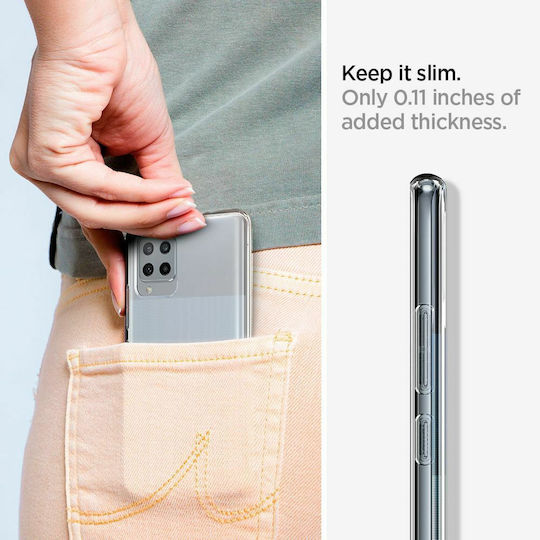 Spigen Liquid Crystal Back Cover Σιλικόνης Διάφανο (Galaxy A42)