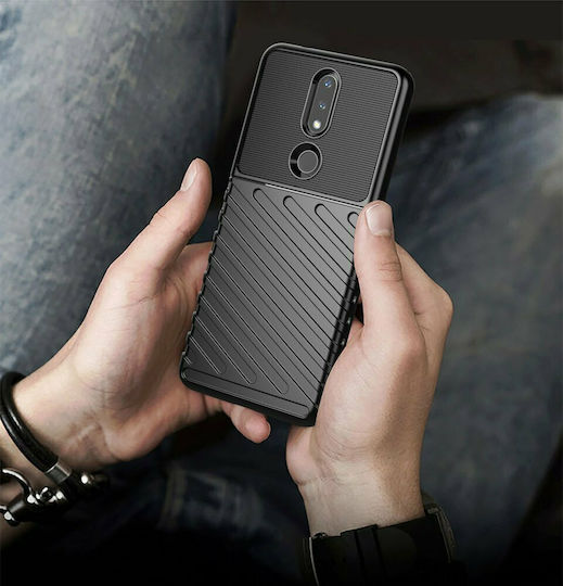 Thunder Thunder Back Cover Σιλικόνης Μαύρο (Nokia 2.4)