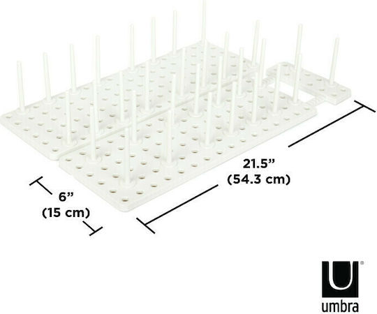 Umbra Plastic Cupboard Shelf 45x15x10cm 2 Pieces White