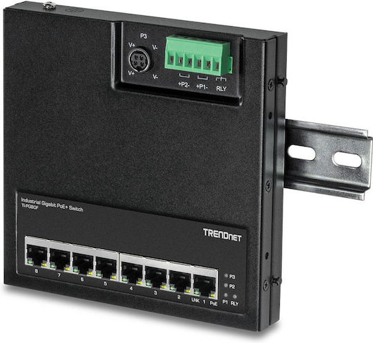 Trendnet Switch Βιομηχανικών Εγκαταστάσεων TI-PG80F