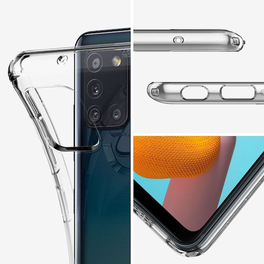 Spigen Liquid Crystal Umschlag Rückseite Silikon Transparent (Galaxy A21s)