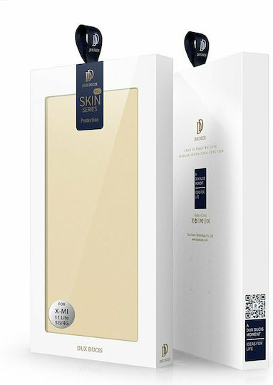 Dux Ducis Skin Pro Book Synthetic Leather Gold (Xiaomi Mi 11 Lite / 11 Lite 5G / 11 Lite 5G NE)