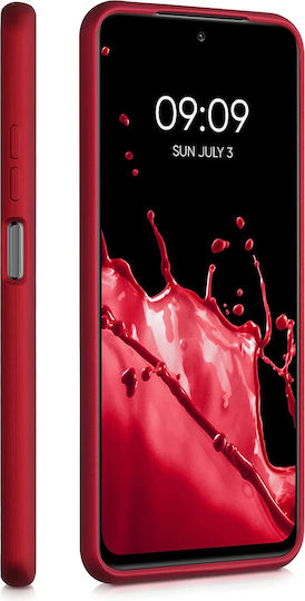 KWmobile Back Cover Σιλικόνης Metallic Dark Red (Redmi Note 10 / 10s / Poco M5s)