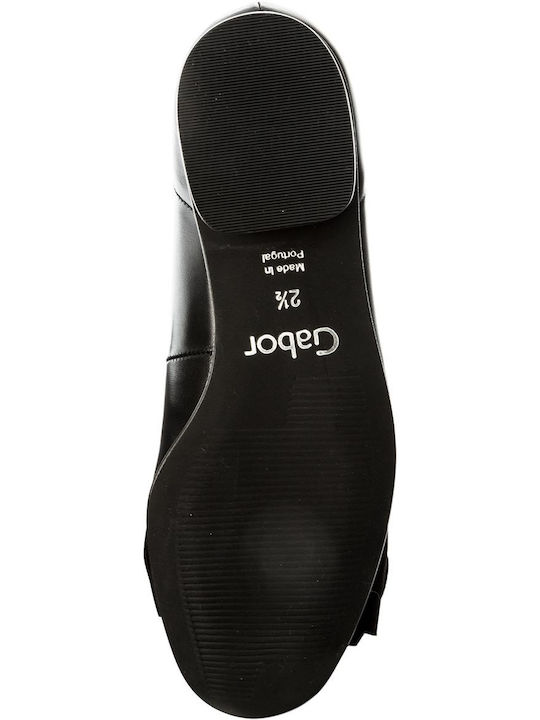 Lederne Damen Ballerinas Spitz zulaufend in Schwarz Farbe