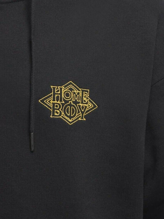 Nappo 01SW3220 Sweatshirt mit Kapuze Schwarz