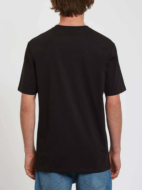 Volcom Razor T-shirt Bărbătesc cu Mânecă Scurtă Negru