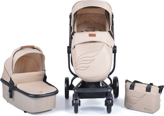 Cangaroo Ellada Бебешка количка 3 в 1 Бежов 15кг