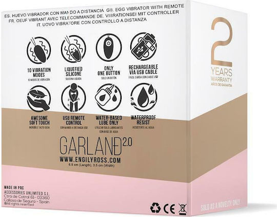Engily Ross Garland 2.0 Vibrator Ei mit Fernbedienung 7cm Purple / Gold