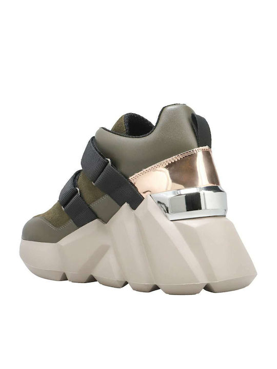 Shuffle Γυναικεία Chunky Sneakers Πράσινα