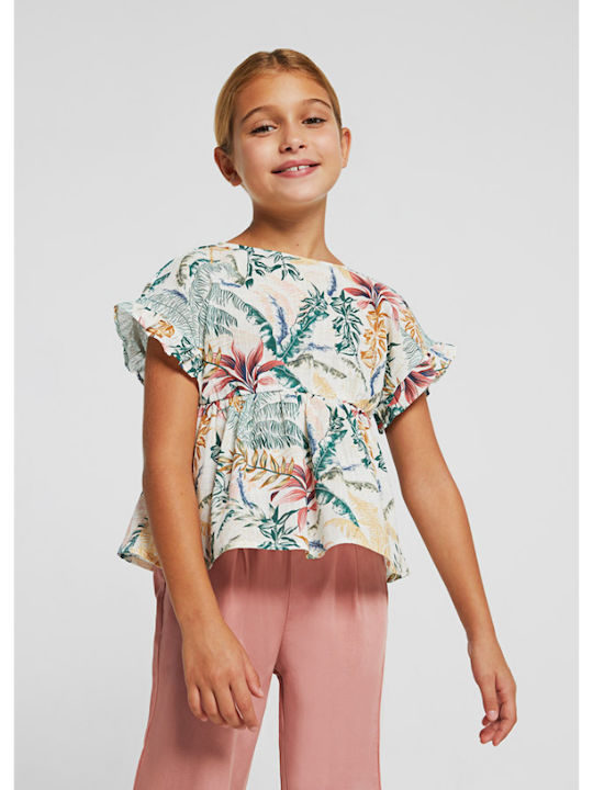 Mayoral Kids Blouse Short Sleeve Multicolour