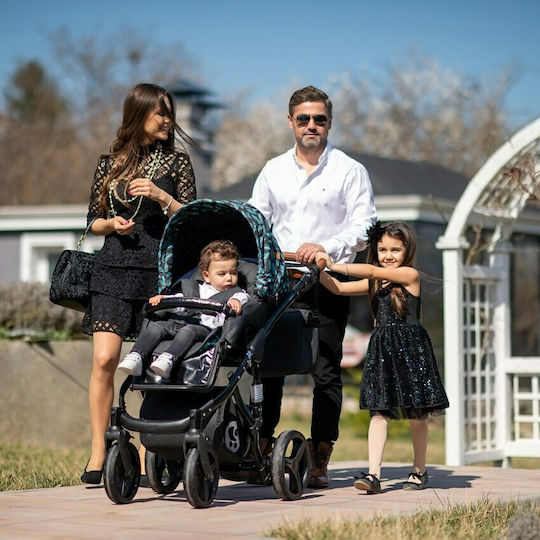 Lorelli Rimini Lighthouse Adjustable 2 in 1 Baby Stroller Suitable for Newborn Red & Black 21.8kg