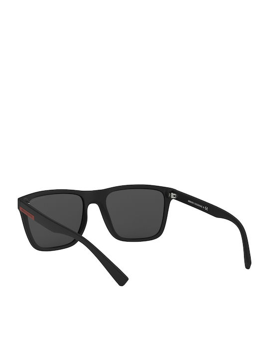 Armani Exchange Мъжки Слънчеви Очила с Черна Пластмасова Рамка и Сиви Стъкла AX4080S 80786G