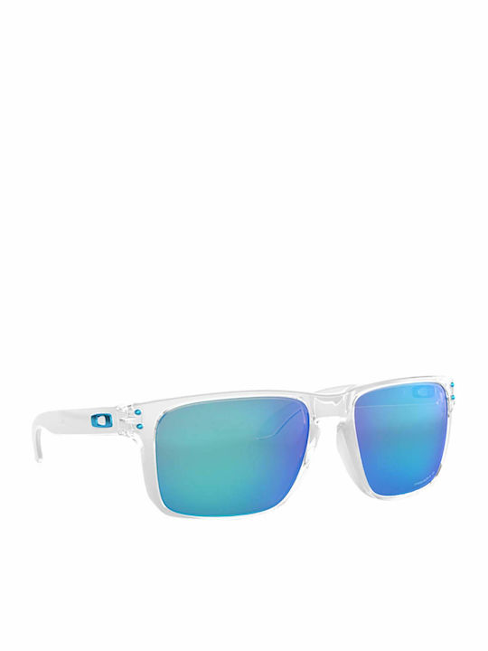 Oakley Holbrook XL Men's Sunglasses with Transparent Plastic Frame and Light Blue Polarized Mirror Lens OO9417-07