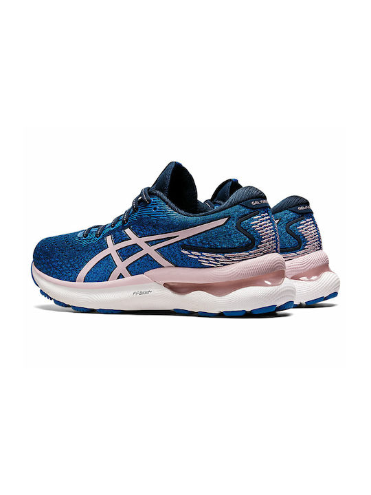 Gel-Nimbus 24 Γυναικεία Αθλητικά Παπούτσια Running French Blue / Barely Rose