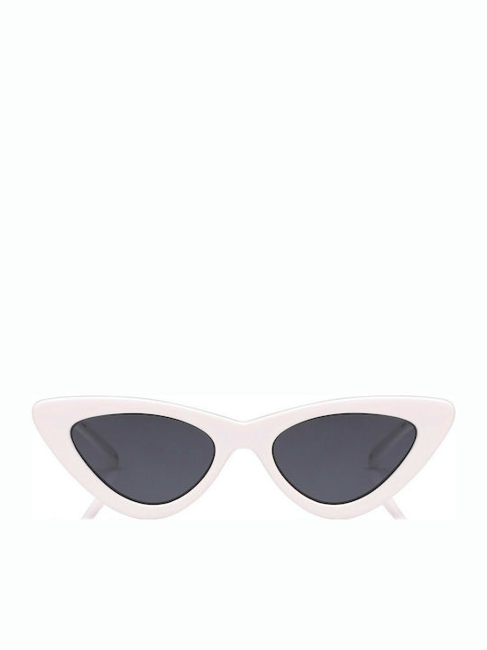 Le Specs The Last Lolita Damen Sonnenbrille mit Rosa Kunststoff Gestell und Gray Linse LAS1702130