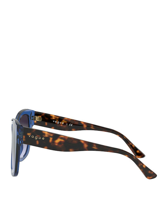Vogue Ochelari De Soare Pentru Femei Cu Ramă Din Plastic Tartarugă Albastru Și Lentile Gri Degrade VO5338S 28304Q