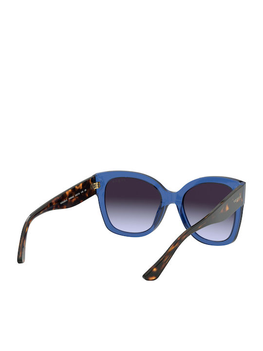 Vogue Ochelari De Soare Pentru Femei Cu Ramă Din Plastic Tartarugă Albastru Și Lentile Gri Degrade VO5338S 28304Q