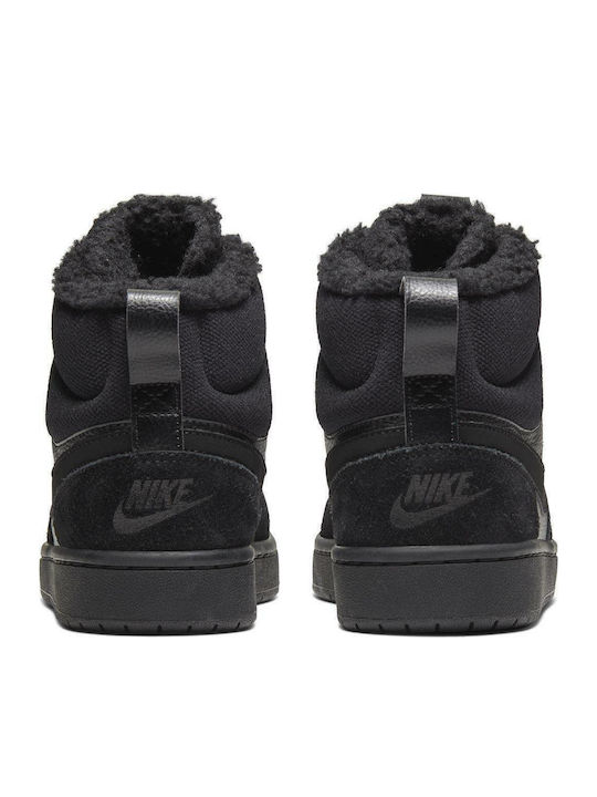 Court Borough Mid 2 Kinder Sneakers Hoch Schwarz