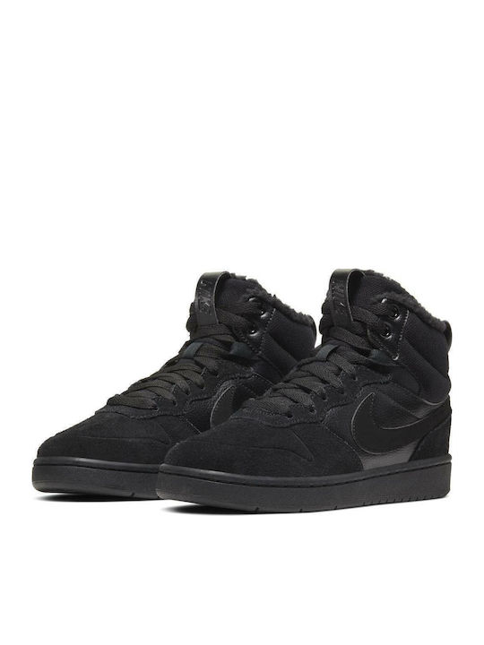 Court Borough Mid 2 Kinder Sneakers Hoch Schwarz