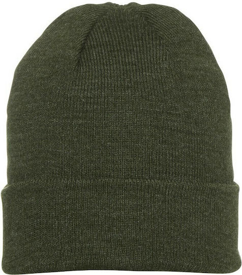 Beanie Männer Beanie Gestrickt in Khaki Farbe
