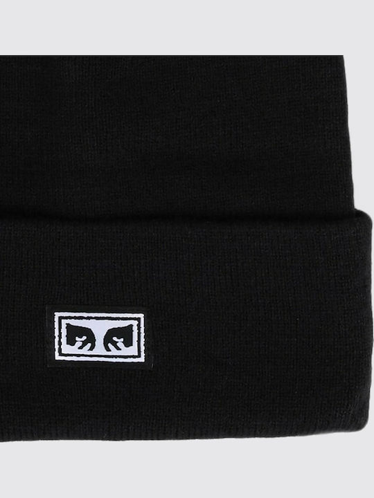 Icon Eyes Beanie Căciulă Pentru Bărbați În Culoare Neagră