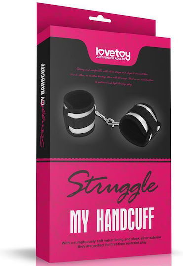 Lovetoy Struggle My Handcuff Handschellen in Schwarz Farbe