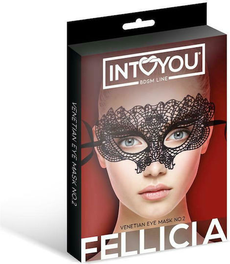 IntoYou BDSM Line Fellicia BDSM Маска Венецианска маска за очи № 2 в Черен Цвят