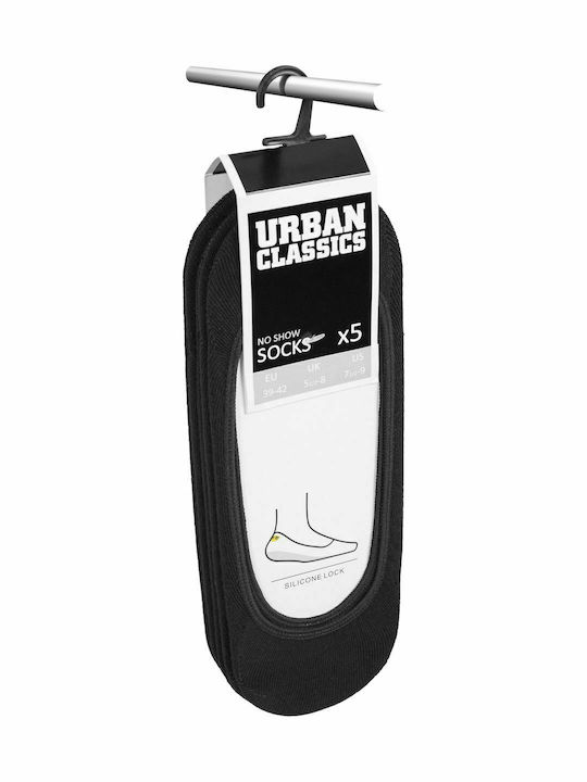 Urban Classics Classics Γυναικείες Μονόχρωμες Κάλτσες Μαύρες 5Pack