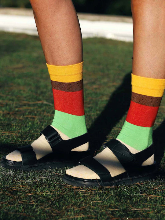 DOIY Burger Gemusterte Socken Mehrfarbig 1Pack