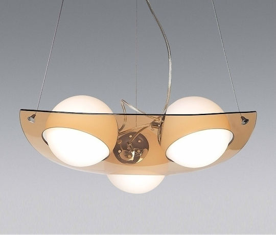 Luma Lustră Galben Miere cu Dulie E14, E.14 50cm.