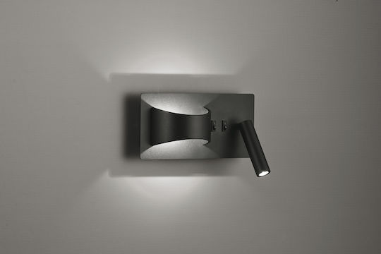 Viokef Jake Modern Lamp Wall with Integrated LED and Warm White Light Black 26cm