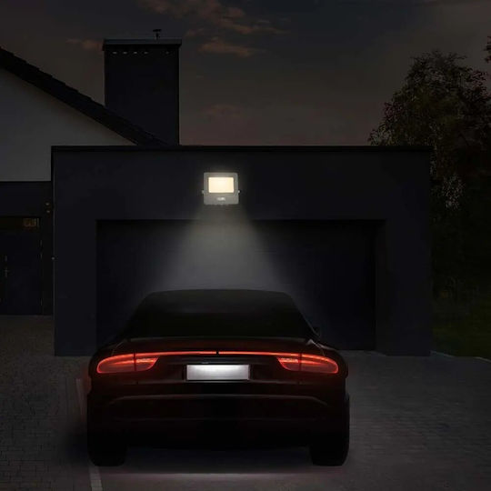V-TAC Wasserdicht LED Flutlicht 30W Kaltweiß 6500K mit Bewegungssensor IP65