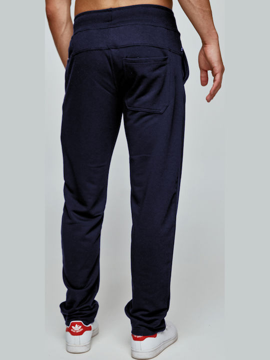 Sweatpants with Elastic Navy Blue