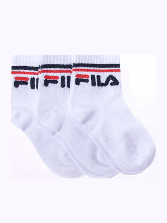 FILA Αθλητικά Παιδικά Σοσόνια Λευκά 3 Ζευγάρια