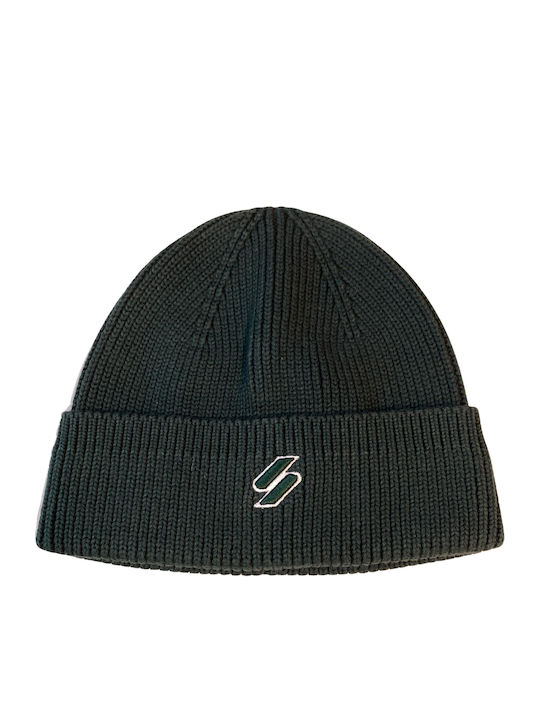 Code Beanie Unisex Beanie mit Rippstrick in Grün Farbe