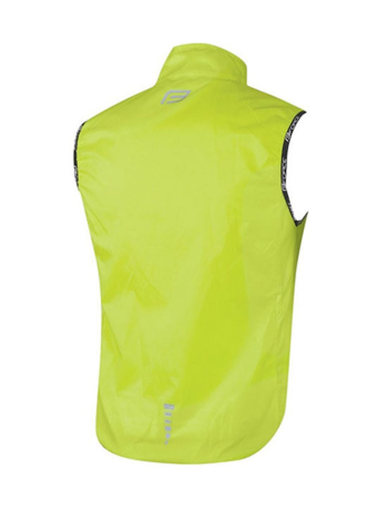 Force V48 Cycling Windbreaker Jacket Sleeveless Yellow