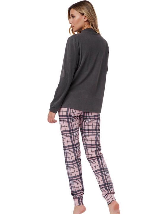 Minerva Winter Women's Pyjama Set Fleece Gray