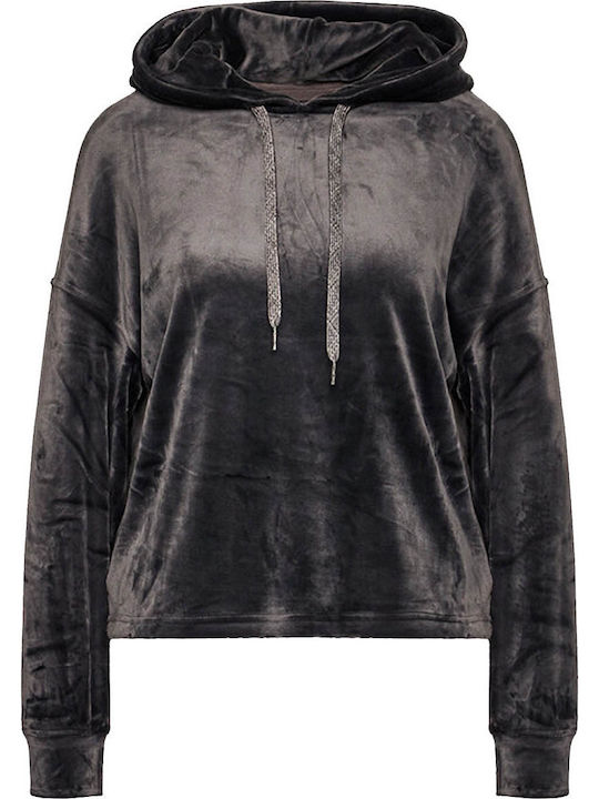Belden Damen Sweatshirt Samt Kapuzen Ink