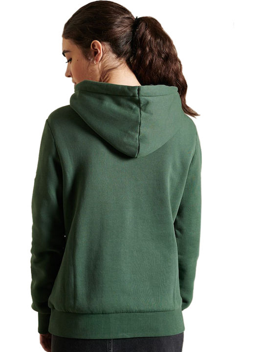 Damen Sweatshirt Kapuzen Enamel Green