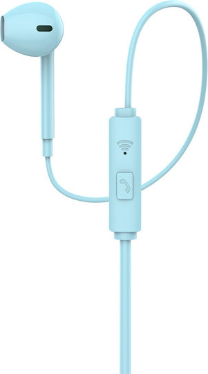Leewello EJ-064 Earbuds Handsfree with 3.5mm Connector Blue