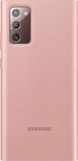Samsung Led View Cover Книга Изкуствена кожа Кафяв (Galaxy Note 20)