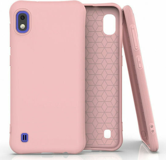 Hurtel Back Cover Σιλικόνης Ροζ (Galaxy A10)