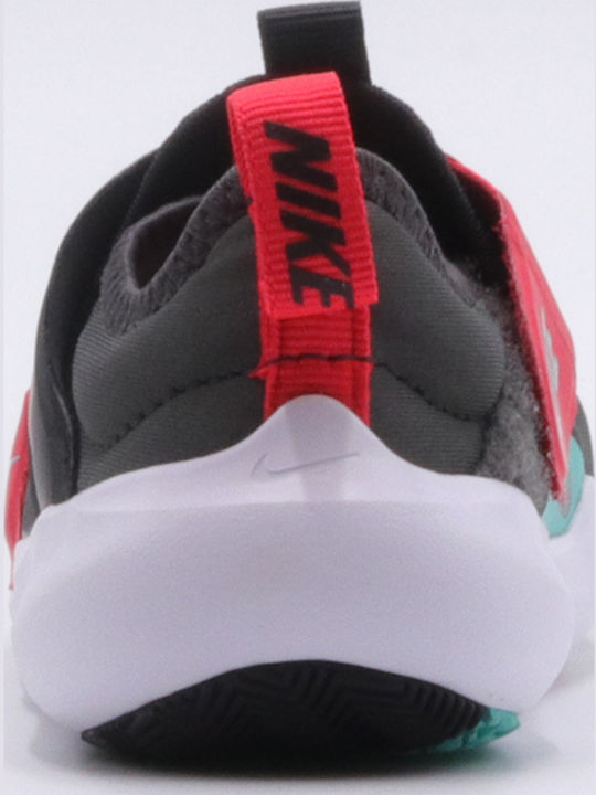 Flex Experience Flex Advance Kids Sports Shoes Running with Hoop & Loop Closure Black / Washed Teal / Siren Red